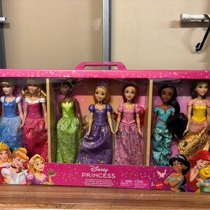 Disney Princess Doll Collection - Pink, Blue, Green, Purple